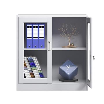 臻远 玻璃小矮柜，常规尺寸：900*850*390 厚度0.6mm