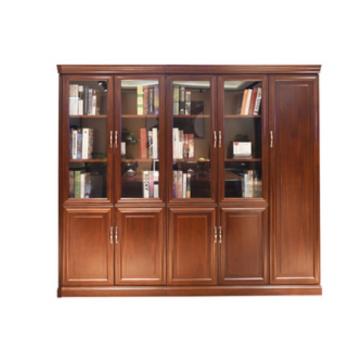 臻远 现代办公室柜子五门，2250*420*2100 红色