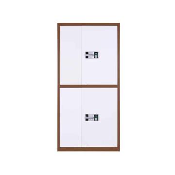 企诺 文件柜办公保密柜指纹锁，咖框白门900*430*1850mm
