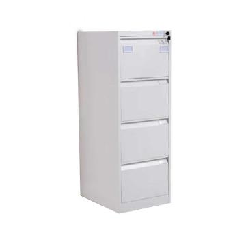 企诺 铁皮档案资料矮柜四斗卡箱带锁抽屉，455*620*1330mm