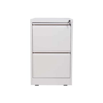 企诺 加厚收纳办公文件铁皮档案资料矮柜，二斗卡箱带锁抽屉455*620*730mm