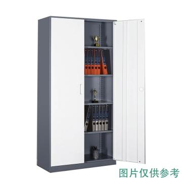 花都 窄边双色对开门文件柜，H1800*W900*D390mm HDW-S-02 钢板厚度0.8mm