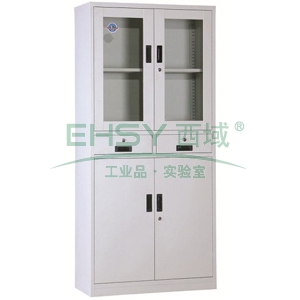 西域推荐 器械中二斗柜，900宽*390深*1800高，灰白色，钢板厚度为0.7mm