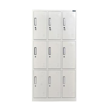 西域推荐 九门更衣柜，钢板厚度0.6 ZY-G022 1800*900*420钢制
