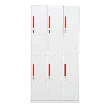 兆生 钢制柜（六门更衣柜）900*500*1850