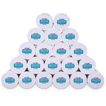 得力 多瑙河热敏收银纸，80mm*80mm (2卷/筒) 20筒/箱 3143 单位：筒