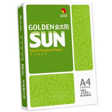金太阳（GOLDEN SUN）除静电复印纸，500张/包 A4 70g 单位：包（下单请按照5的倍数 5包/箱）