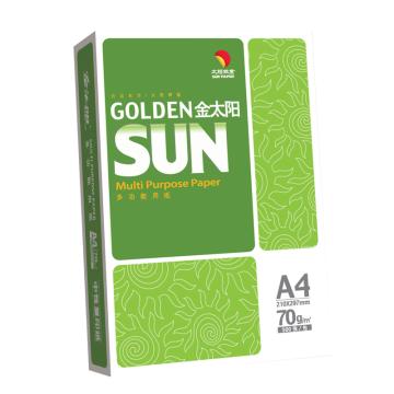 金太阳（绿）多功能复印纸，高白 A4 70G 5包/箱 单位：包