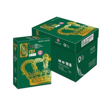 亚太森博（Asia Symbol）至冠尚品 高档复印纸，70g-A3 500张/包 5包/箱 单位：箱