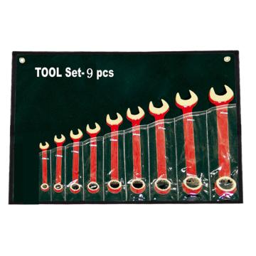 桥防CNFB 防爆呆梅两用扳手组套，9件套，T8NO.B-9-BE