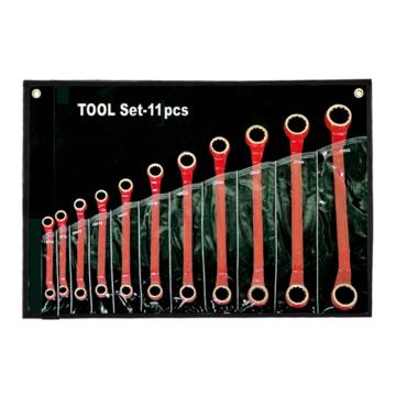 桥防CNFB 防爆双头梅花扳手组套，11件套，T8NO.C-11-AL