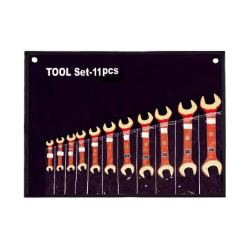 桥防CNFB 防爆双头开口扳手组套，11件套，T8NO.A-11-BE