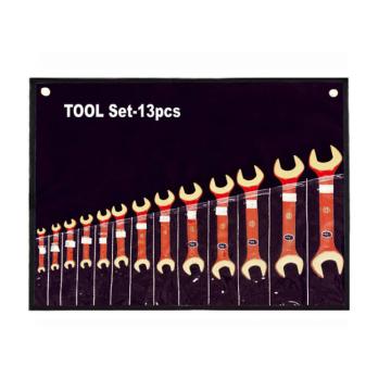 桥防CNFB 防爆双头开口扳手组套，13件套，T8NO.A-13-AL
