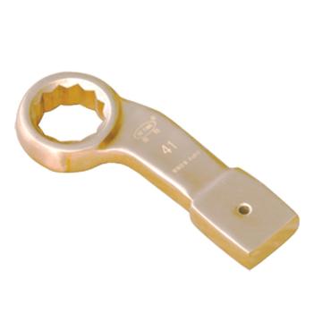 渤防 防爆弯柄敲击梅花扳手，铍青铜，80mm，1011-80BE