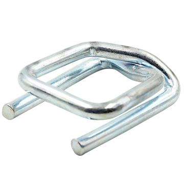 Raxwell 聚酯纤维带打包扣，金属回型扣，不锈钢镀锌，适用带宽19mm，1000个/箱