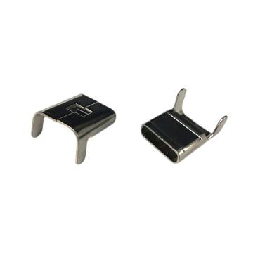 安赛瑞 304不锈钢L型打包扣，6.4mm (100个装），24512