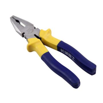 长城精工 欧式双色柄钢丝钳，200mm(8)，211028