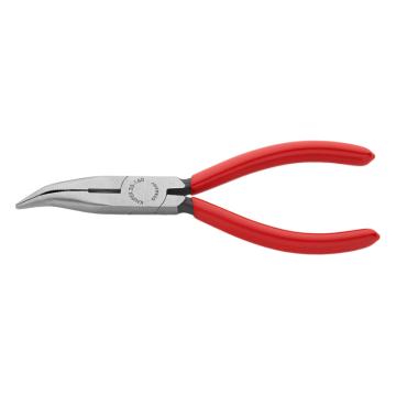凯尼派克 Knipex 尖嘴钳带剪口，40度弯嘴，25 21 160