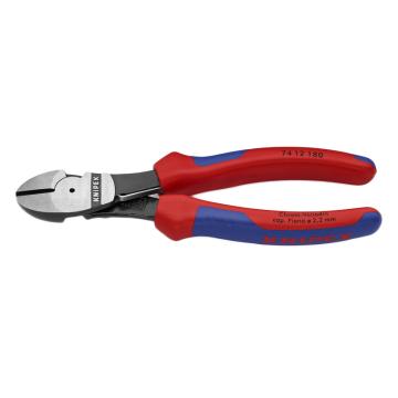 凯尼派克 Knipex 省力型斜口钳，180mm带复位弹簧，74 12 180
