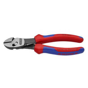 凯尼派克 Knipex TwinForce超级省力斜口钳，180mm带复位弹簧，73 72 180 F
