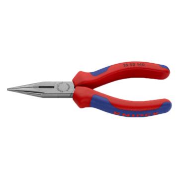 凯尼派克 Knipex 尖嘴钳，140mm(抛光头部双色双重材料手柄)，25 02 140