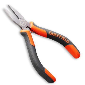 钢盾迷你扁嘴钳，双色柄4.5寸，S035045