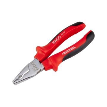 巴可BACO 机工钢丝钳，180mm，641-180