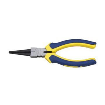 长城精工 欧式精抛双色套塑柄圆嘴钳，160mm(6)，216046