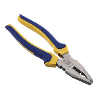 长城精工 欧式精抛双色套塑柄钢丝钳，160mm(6)，211076