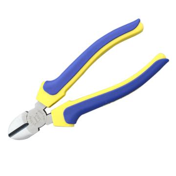 长城精工 欧式精抛双色套塑柄斜嘴钳，200mm(8)，213048