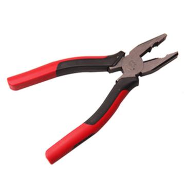 长城精工 专业日式双色柄钢丝钳，200mm(8)，211188