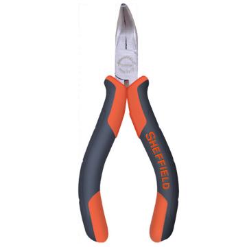 钢盾迷你弯嘴钳，双色柄5寸，S035044
