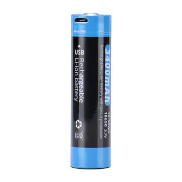 务本 18650锂电池，含Micro-USB充电接口，ABE3400R，3400mAh，单位：个