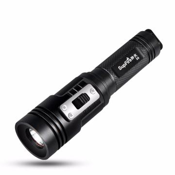 神火 专业潜水款D3手电筒10W IPX8 含1个18650锂电池 含AC16充电器USB接口，单位：个