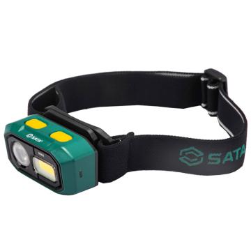 世达 90902聚光泛光两用可充电头灯 含锂电池 USB线 挥手感应 磁吸 ，单位：个