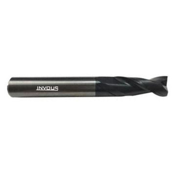 INVOUS 短型整体硬质合金两刃立铣刀，6.0mm，IS782-82506