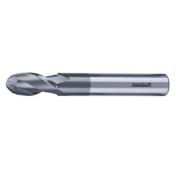 INVOUS 短型四刃整体硬质合金球头铣刀，20.0mm，IS782-82632