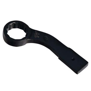 渤防 钢制自由锻压弯柄敲击梅花扳手，碳钢，S95mm，4002-95mm