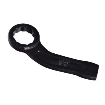 渤防 钢制弯柄德式敲击梅花扳手（整体锻造DIN7444），碳钢，S115mm，4007-115