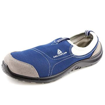代尔塔DELTAPLUS 毛面牛皮帮面安全鞋，301216-蓝色-40，防砸防刺穿防静电
