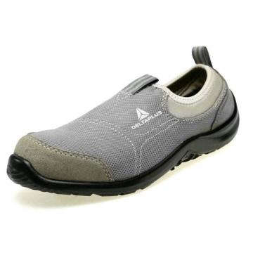 代尔塔DELTAPLUS 松紧系列安全鞋，301216-36，防砸防刺穿防静电 灰色