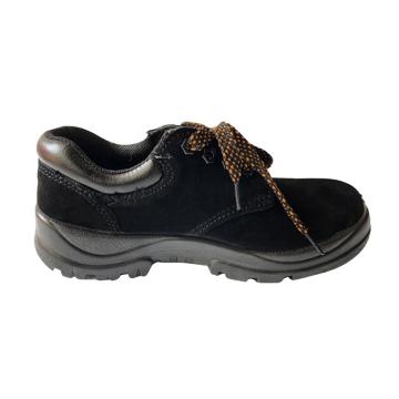 祺宝 黑色翻毛皮安全鞋，防砸，78010-45