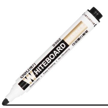 得力 白板笔，S502黑色 线幅2.0mm 单位：支（项目报备产品）