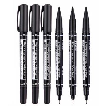 得力 记号笔，6824黑色 线幅1.0-0.5mm 单位：支（项目报备产品）