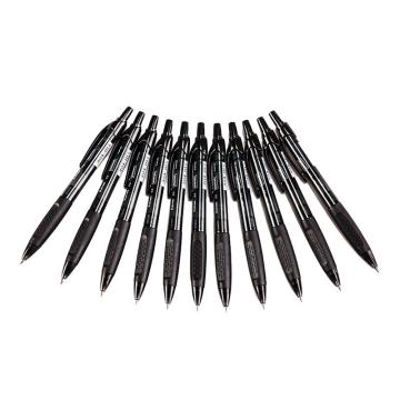 史泰博 按压式中性笔，0.5 黑色 B-GP1003，12支/盒 单位：盒（替代：RVX205）