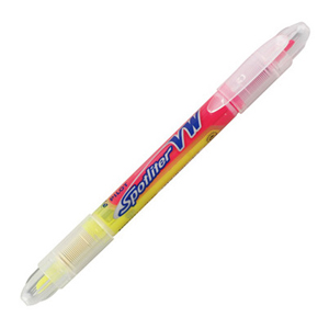 百乐 双头荧光笔，SVW-15SL-YP（EX） 粉黄/粉红 1.0MM （支）