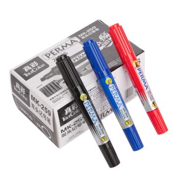 真彩 双头记号笔，蓝色 MK-259，20支/盒 单位：盒（替代：EDG495）