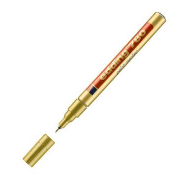艾迪 记号笔，工业油漆笔，耐高温300度 线幅0.8mm 金色 单位：支