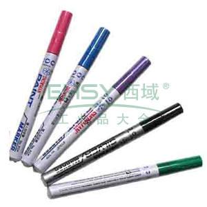雪人 中粗记号笔，工业环保油漆笔线幅1-2mm 粉红 单支