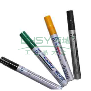 雪人 特粗记号笔，工业环保油漆笔线幅1.5-3mm 黄色 单支